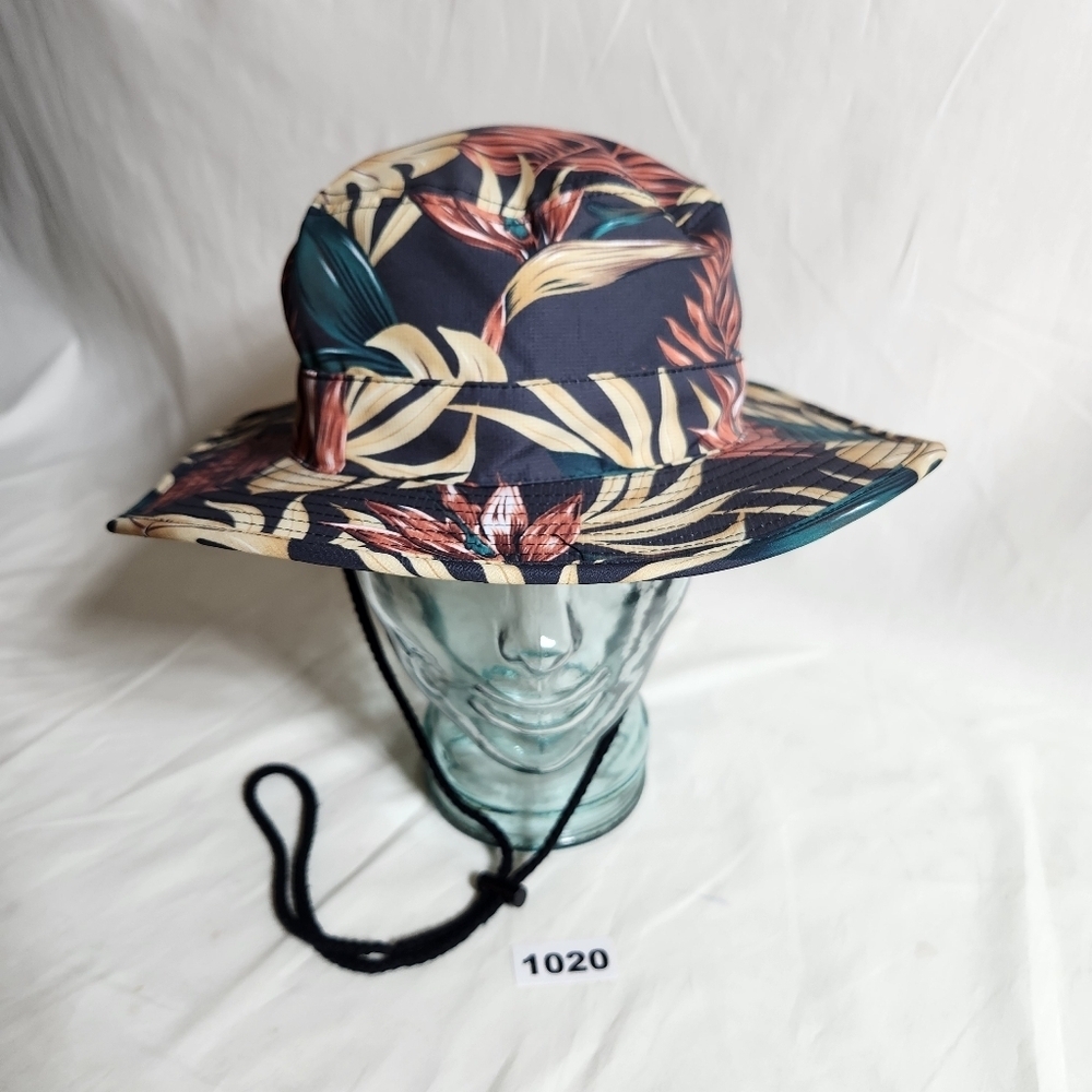 Hurley Womens Tropical Floral Print Bucket Sun Hat. Beach